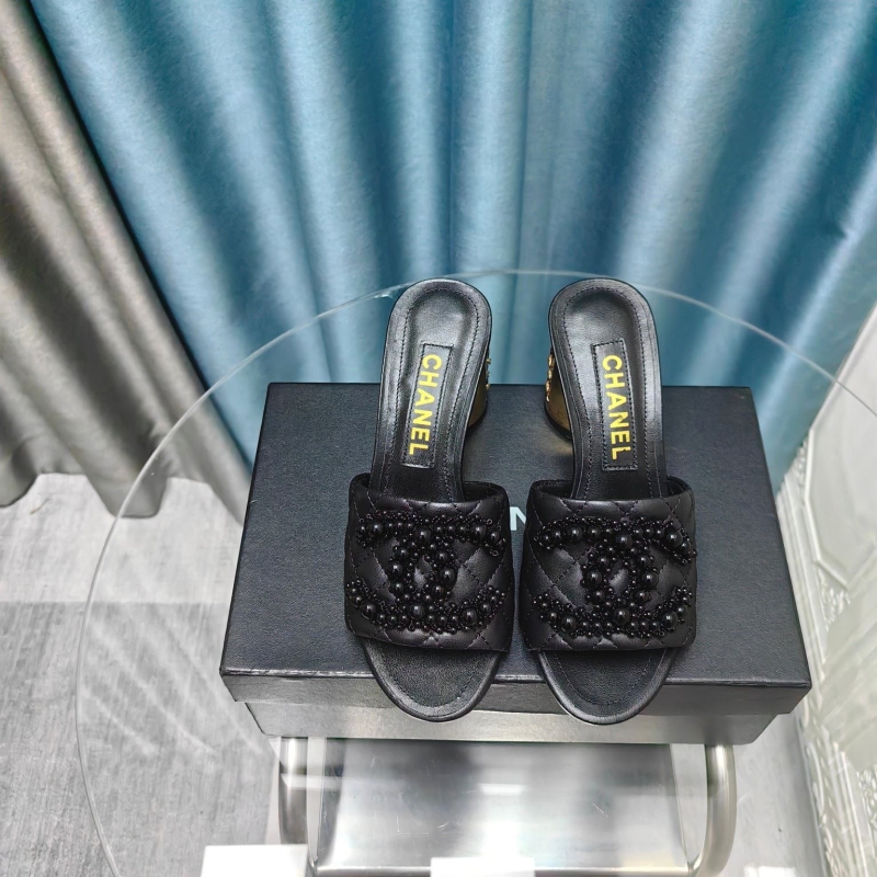 Ch*el leather shoes